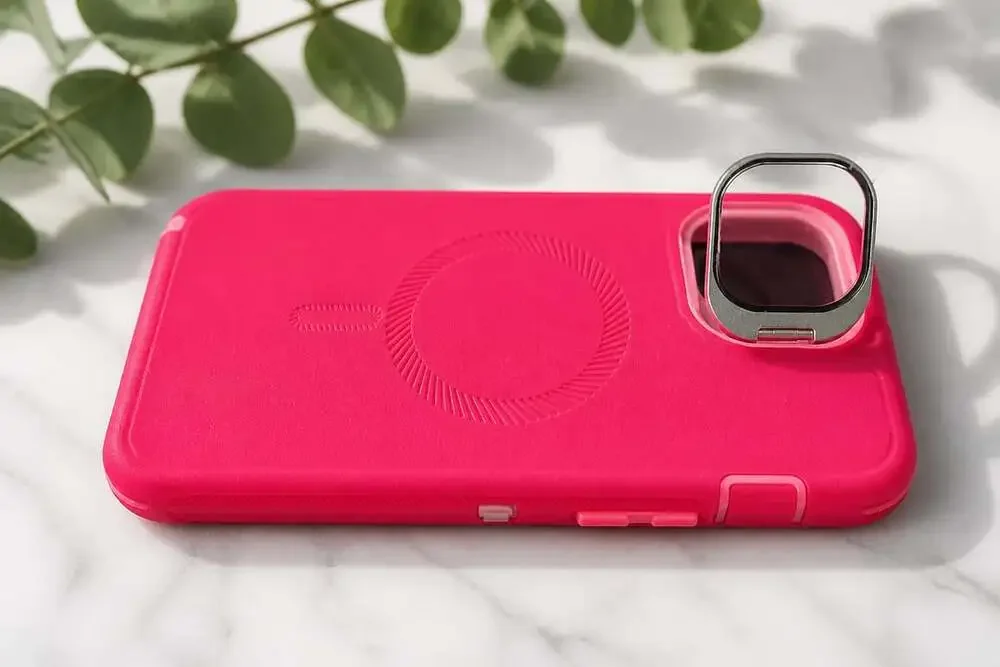 Military Grade Protection MagSafe Phone Case for iPhone 15 Plus (6.7) Hot Pink